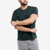 X RAY Men's Basic Henley Neck Short Sleeve T-Shirt - 3 of 4