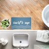 Stupell Industries Make Waves Aqua Blue Printed Plush Bathroom Floor Mat, design by Lettered and Lined - 3 of 4