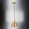 Urban Ambiance Luxury Modern Farmhouse Indoor Pendant,  8-5/8''H x 8-1/4"W x 8-1/4''D,  Vintage Brass Finish, UHP4672 - 3 of 4