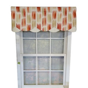 RLF Home Brushed Petticoat 3" Rod Pocket Lining Luxurious and Elegant Window Treatment Valance 50" x 15" Driftwood - 1 of 4