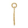 Black Bow Jewelry 14k Yellow Gold 25 Oval Charm or Pendant, 14mm - 2 of 4