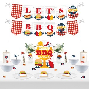 Big Dot of Happiness Fire Up the Grill - DIY Summer BBQ Picnic Party Cookout Signs - Snack Bar Decorations Kit - 50 Pieces - 1 of 4