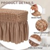 Unique Bargains Stretch Scratch-Resistant Bubble Lattice Footstool Cover Fit Length 24"-39" - 3 of 4