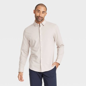 Men's Long Sleeve Casual Dress Shirt - Goodfellow & Co™ - 1 of 3