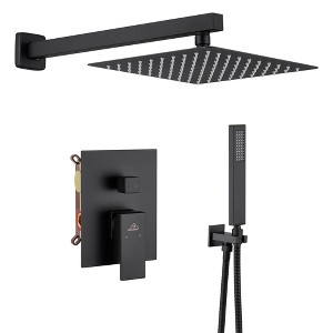 CASAINC 1-Spray Patterns with 2.5 GPM 10 Inches Wall Mount Dual Shower Heads - 1 of 4