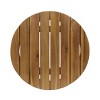 Osparple Outdoor Patio Furniture Bistro Set Rope Braiding and Acacia Wood Conversation Chairs Lounge Round Coffee Table for Garden, Terrace - 4 of 4