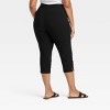 Women's Super-High Rise Tapered Capri Pull-On Pants - A New Day™ Black - 2 of 3