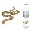 Snake Candle Holder - Modern Aluminum Decorative Taper Holder for Home & Office - 1" Gold - 4 of 4