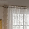 Saturday Knight Ltd Petite Fleur Collection High Quality And Lace Fresh Flowers Window Panel, White - 2 of 4