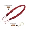 Unique Bargains Polyester Handmade Braided Decorative Curtain Tiebacks with Metal Hooks - 3 of 4