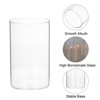 Unique Bargains Flower Candle Holder Glass Cylinder Vase 2 Pcs - 3 of 4