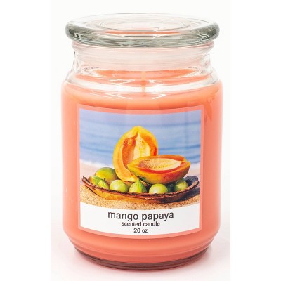 20oz Lidded Glass Jar Mango Papaya Candle