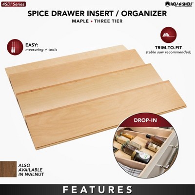 Expandable Wood Drawer Insert for Utensils - Thumbnail 4