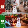 SEVOBAL Snowman Christmas Yard Decorations Snowman and Birds for Xmas Outdoor Holiday Indoor Decor Holiday Displays, White, 34.64"*9.4"*59" - 4 of 4