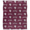 Fordham University Logo Pattern Silky Touch Blanket White 50x60 - 2 of 4