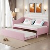 Twin Upholstered L-Shaped Daybed with Pop-Up Trundle - Converts to King Size, No Box Spring Needed & 400lb Capacity - 4 of 4