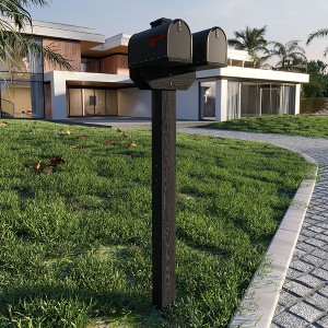 Famapy Double-Sided Mailbox Post Eco-Friendly GRS-Certified Weather ...
