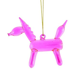 Cody Foster 3.0 Inch Pink Balloon Unicorn Ornament Christmas Tree Ornament , Horn (1PC) - 1 of 3