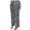 Women's Plus Size Printed Palazzo Pants - White Mark - 3 of 4