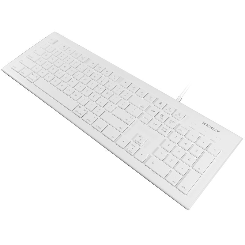 Macally Wired 104 Keys and 15 Shortcut Full Size USB Keyboard + Mouse Combo, 5 of 6