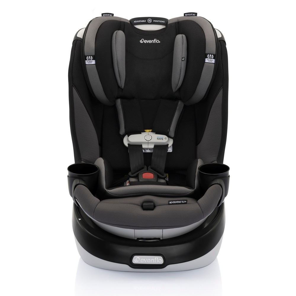 Evenflo Gold Revolve 360 Slim 2-in-1 Rotational Convertible Car Seat - Obsidian -  89300519