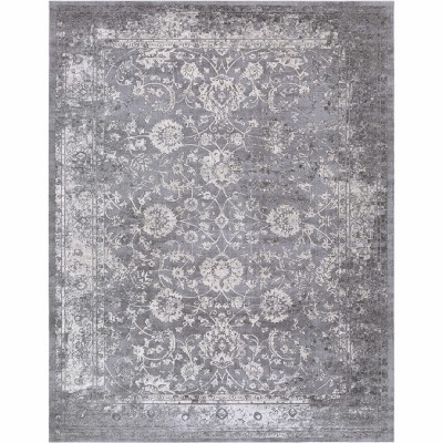 Hauteloom Benavides Gray Updated Traditional Tibetan Rug