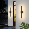LamQee Aluminum Long Outdoor Modern LED Wall Light Slim Linear Exterior Lighting Fixtures Wall Mount - 2 of 4
