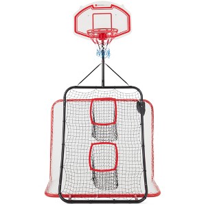 Best Choice Products 5-in-1 Outdoor Sports Center, Double-Sided Athletic Development Set w/ Metal Frame - Multicolor - 1 of 4