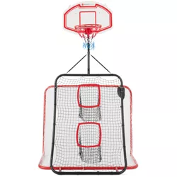 Best Choice Products 5-in-1 Outdoor Sports Center, Double-Sided Athletic Development Set w/ Metal Frame - Multicolor