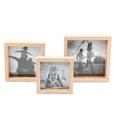3pc Wood Nesting Frame Set Natural - Stonebriar Collection