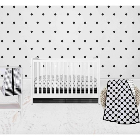 Omg funky black and white bedding, duvet cover for nursery kids, crib