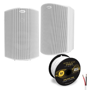Polk Audio Atrium6 All Weather Outdoor Loudspeaker Cable Bundle - Pair - 1 of 4