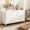 FUFU&GAGA White 6 Drawer Double Dresser Modern Wood Chest of Drawers - 4 of 4