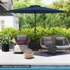 Costway 12 FT Patio Umbrella Outdoor Market Umbrella with Crank Handle 8 Sturdy Ribs Coffee/Beige/Red/Navy/Gray - 2 of 4