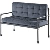 TiramisuBest 45"W Gray Corduroy Loveseat with Hidden Storage & Side Pocket, Compact Upholstered Sofa for Small Spaces - 4 of 4