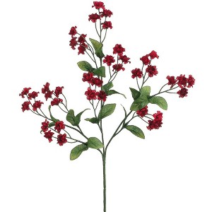 Allstate Floral 19" Burgundy Double Baby's Breath Artificial Flower Spray - 1 of 1