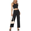 Whizmax Cargo Pants Women Baggy Casual High Waisted Straight Leg Pants Loose Trousers with Pockets - 4 of 4