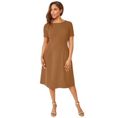 Jessica London Women's Plus Size Linen Fit & Flare Dress : Target