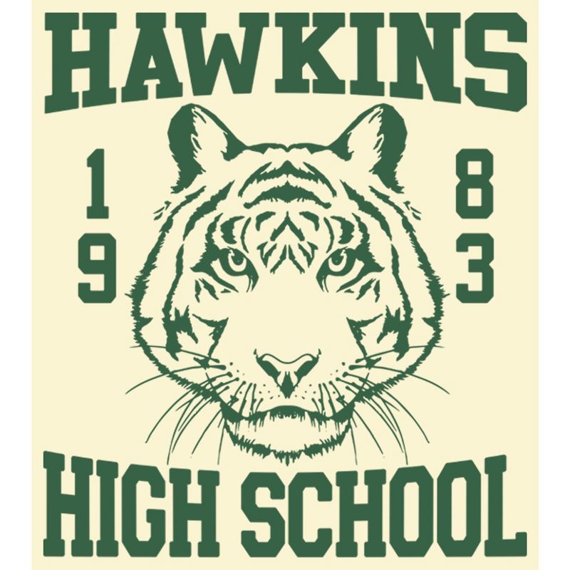 Men's Stranger Things Hawkins High School Tiger 1983 T-Shirt, 2 of 5