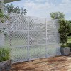SpassWay 72"H 47"W Outdoor Metal Garden Trellis Privacy Screen Lattice Panel Indoor Room Divider - 2 of 4