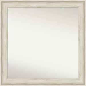 31" x 31" Regal Birch Cream Wall Mirror: Modern Square, Polystyrene Frame - Amanti Art - 1 of 4