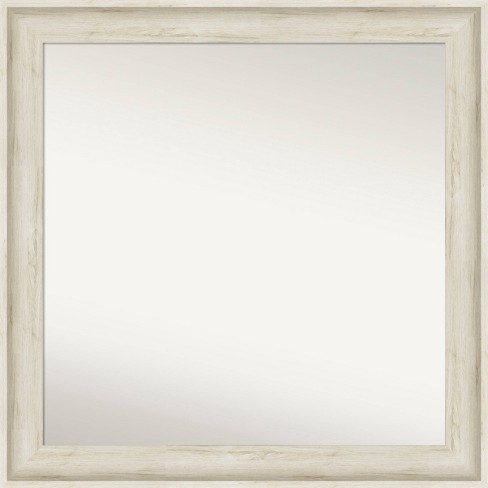 31" x 31" Regal Birch Cream Wall Mirror: Modern Square, Polystyrene Frame - Amanti Art - image 1 of 4