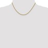 Black Bow Jewelry 2mm 14k Yellow Gold Hollow Wheat Chain Necklace - 2 of 4