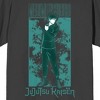 Jujutsu Kaisen Megumi Fushigoro Adult Charcoal Crew Neck Short Sleeve T-shirt - 2 of 4