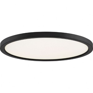 Quoizel Lighting Outskirts 1 - Light Flush Mount in  Oil Rubbed Bronze - 1 of 3