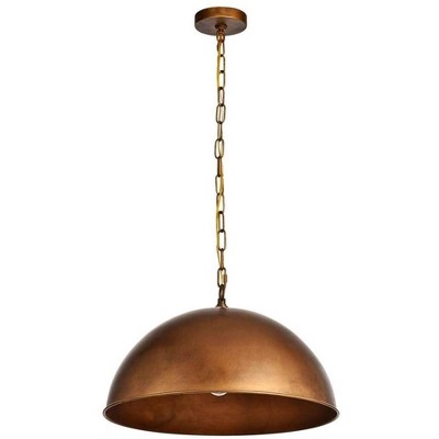 Elegant Lighting Merce Collection Pendant D20 H12.75 Lt:1 Manual Brass Finish