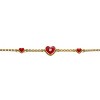 Guili Sweet 14K Gold Plated Bracelet for Kids with Red Heart Charms – A Perfect, Stylish Jewelry Piece for Little Ones - 3 of 3