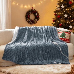 GentleSoft Heated Blanket Soft Ribbed Flannel Electric Blanket Gifts for Others - 1 of 4