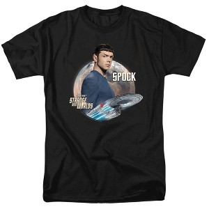 Star Trek Strange New Worlds Spock Adult T-Shirt Black - 1 of 4