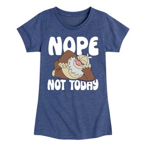 Girls' - Pokémon - Nope Not Today Slaking Fitted Short Sleeve Graphic T-Shirt - 1 of 4